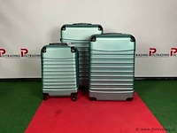 Reiskoffer set 20"- 26"- 28" groen