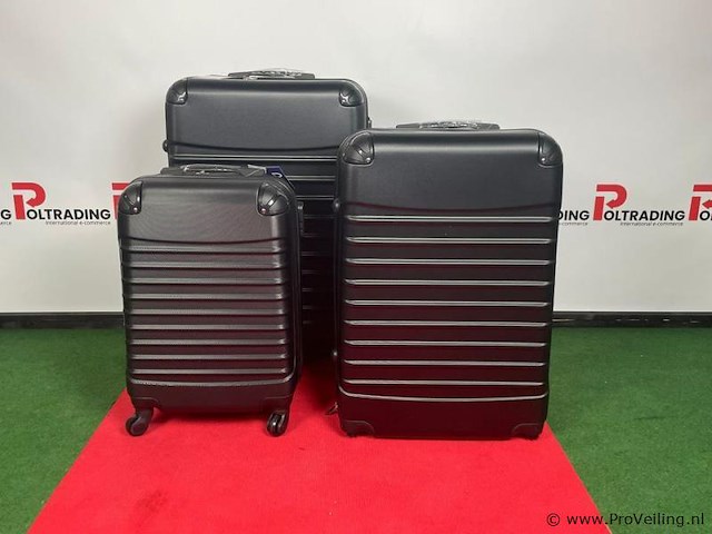 Reiskoffer set 20"- 26"- 28" zwart - afbeelding 1 van  1