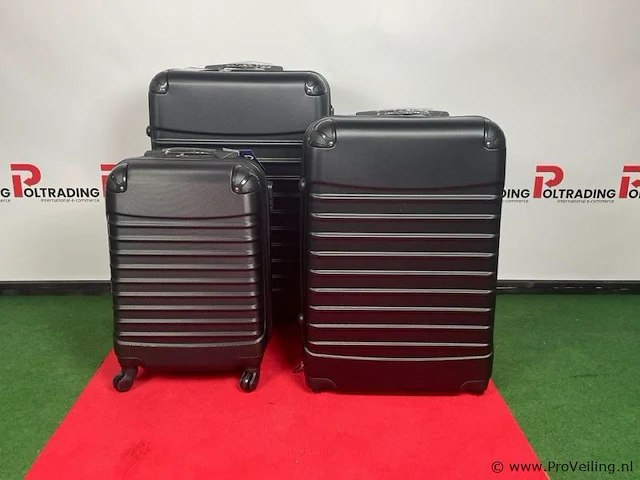 Reiskoffer set 20"- 26"- 28" zwart - afbeelding 1 van  1