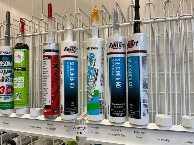 Rek met pur , lijm & kit - afbeelding 6 van  8