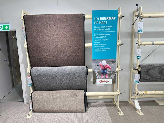 Rek voor vloerbedekking (3x) - afbeelding 1 van  5