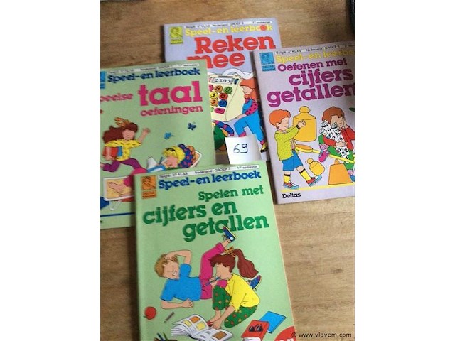 Reken & taalboekjes 4stuks onbeschreven - afbeelding 1 van  2