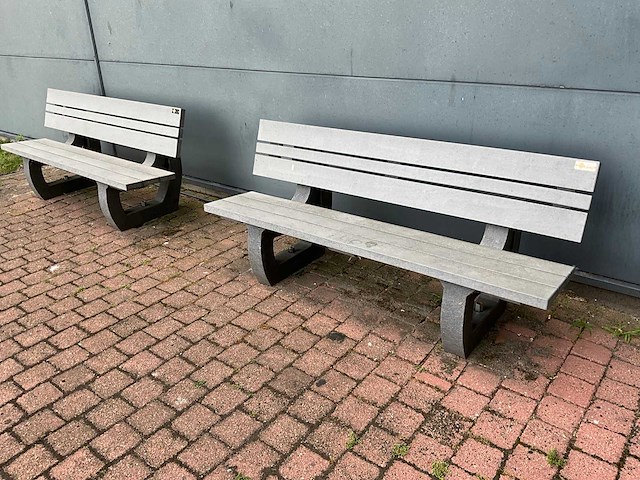 Rekupro tuinbank 180x65x80 cm (2x) - afbeelding 1 van  6