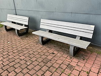 Rekupro tuinbank 180x65x80 cm (2x) - afbeelding 1 van  6