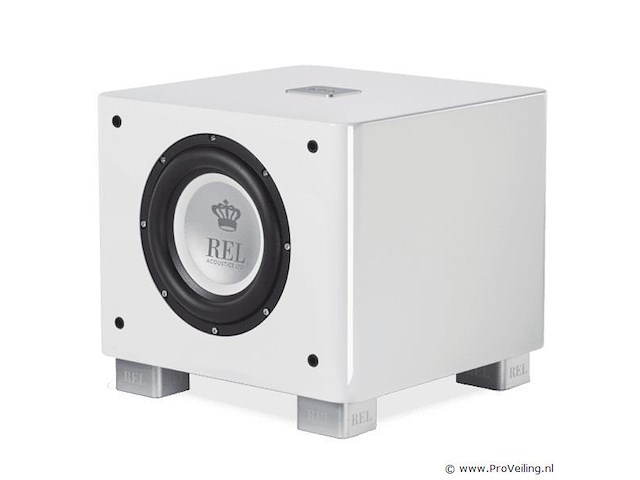 Rel subwoofer type t/zero mkiii - wit hoogglans - afbeelding 2 van  3