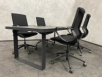 Relativ - 4p conferentieset 200x100 zwart - afbeelding 18 van  22