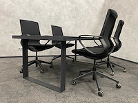 Relativ - 4p conferentieset 200x100 zwart - afbeelding 19 van  22