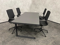 Relativ - 4p conferentieset 200x100 zwart - afbeelding 22 van  22