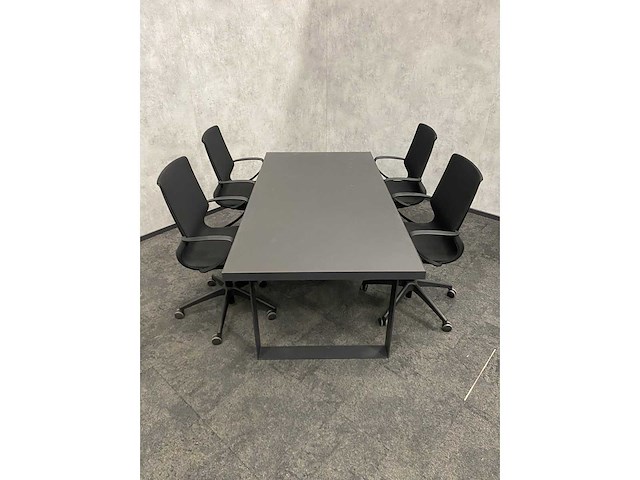 Relativ - 4p conferentieset 200x100 zwart - afbeelding 5 van  22