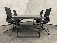 Relativ - 4p conferentieset 200x100 zwart - afbeelding 12 van  22