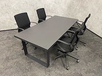 Relativ - 4p conferentieset 200x100 zwart - afbeelding 21 van  22