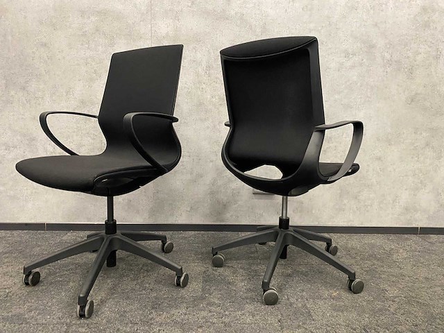 Relativ - 4p conferentieset 200x100 zwart - afbeelding 2 van  7