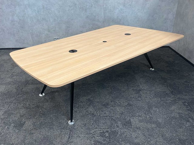 Relativ/ twinform - 6p wigvormige vergaderset 260 cm - afbeelding 8 van  20