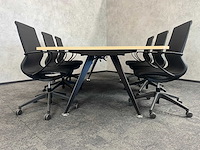 Relativ/ twinform - 6p wigvormige vergaderset 260 cm - afbeelding 1 van  20