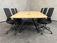 Relativ/ twinform - 6p wigvormige vergaderset 260 cm - afbeelding 11 van  20