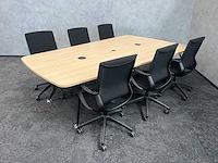 Relativ/ twinform - 6p wigvormige vergaderset 260 cm - afbeelding 15 van  20