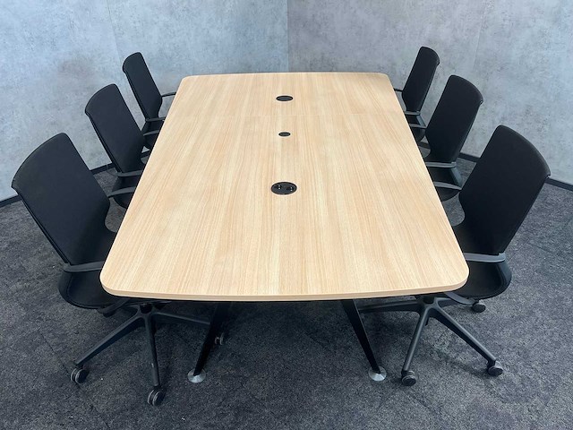 Relativ/ twinform - 6p wigvormige vergaderset 260 cm - afbeelding 17 van  20