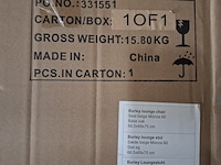 Relax fauteuil, actona, burley lounge chair, seat beige monza 60 - afbeelding 5 van  5