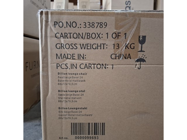 Relax fauteuil, actona, dillon lounge chair, seat beige basel 24 - afbeelding 7 van  7