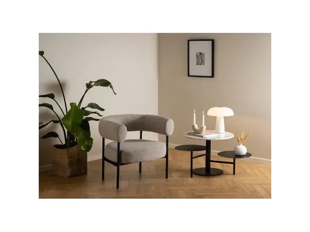 Relax fauteuil, actona, oakfield lounge chair, beige monza 60 - afbeelding 4 van  7