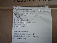 Relax fauteuil, actona, paris resting chair, cover taupe monza 40 - afbeelding 8 van  8