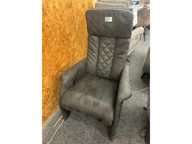 Relax fauteuil trondheim manueel, hjort knudsen, microvezel, antraciet - afbeelding 1 van  4