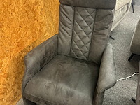 Relax fauteuil trondheim manueel, hjort knudsen, microvezel, antraciet - afbeelding 1 van  4