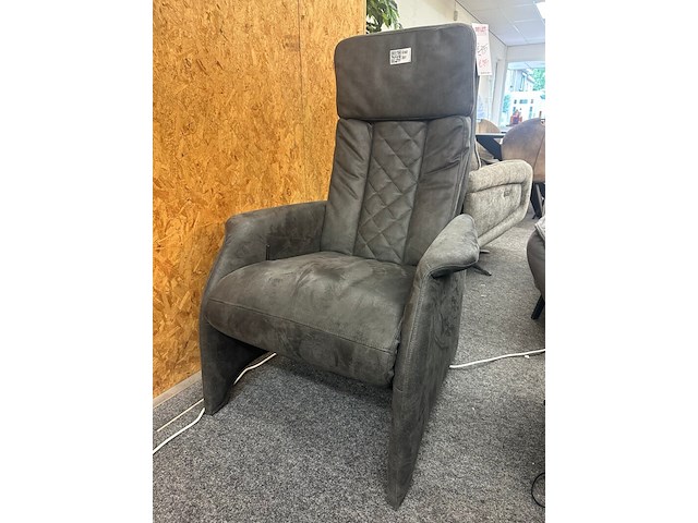 Relax fauteuil trondheim manueel, hjort knudsen, microvezel, antraciet - afbeelding 2 van  4
