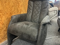 Relax fauteuil trondheim manueel, hjort knudsen, microvezel, antraciet - afbeelding 2 van  4