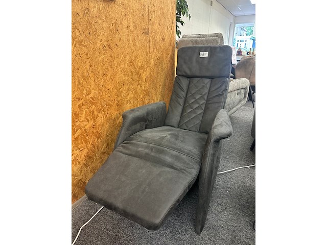 Relax fauteuil trondheim manueel, hjort knudsen, microvezel, antraciet - afbeelding 3 van  4