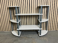 Relaxdays 10025963 wandkast met 8 niveaus (5x) - afbeelding 6 van  8