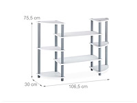 Relaxdays 10025963 wandkast met 8 niveaus (5x) - afbeelding 8 van  8