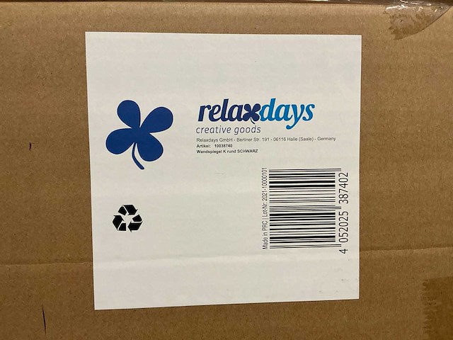 Relaxdays 10038740 spiegel rond (4x) - afbeelding 2 van  2