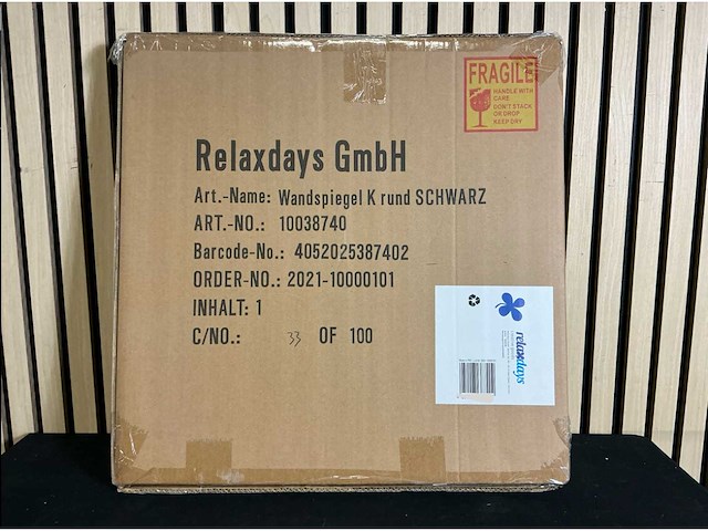 Relaxdays 10038740 spiegel rond (4x) - afbeelding 2 van  5