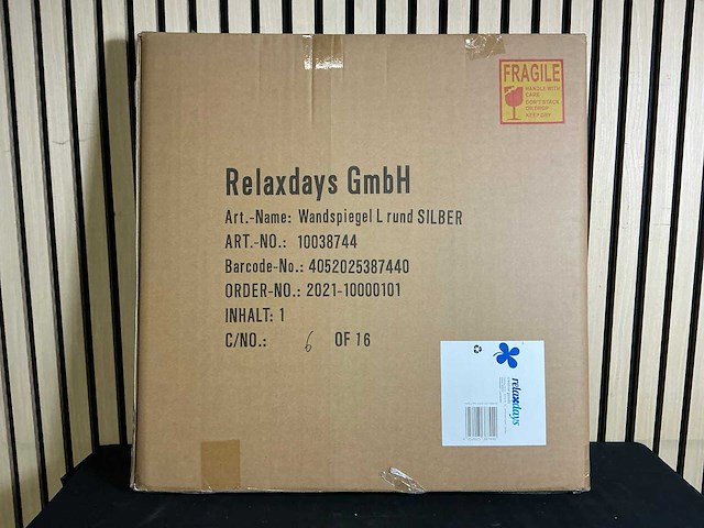 Relaxdays 10038744 spiegel rond (4x) - afbeelding 1 van  1