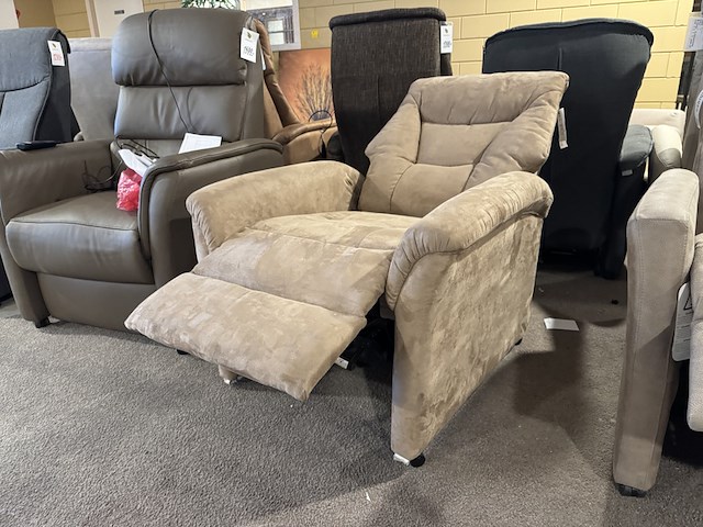 Relaxfauteuil, beige - afbeelding 1 van  4