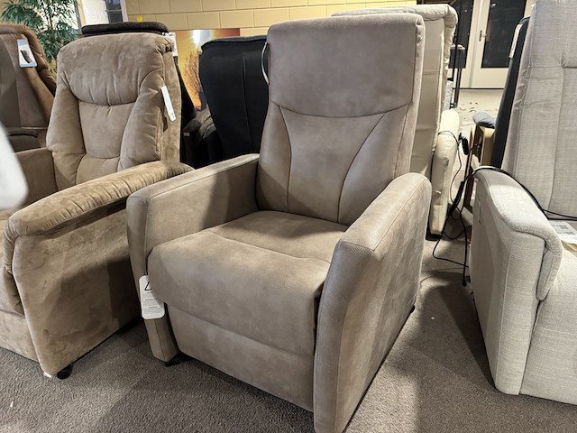 Relaxfauteuil, beige/grijs - afbeelding 5 van  5