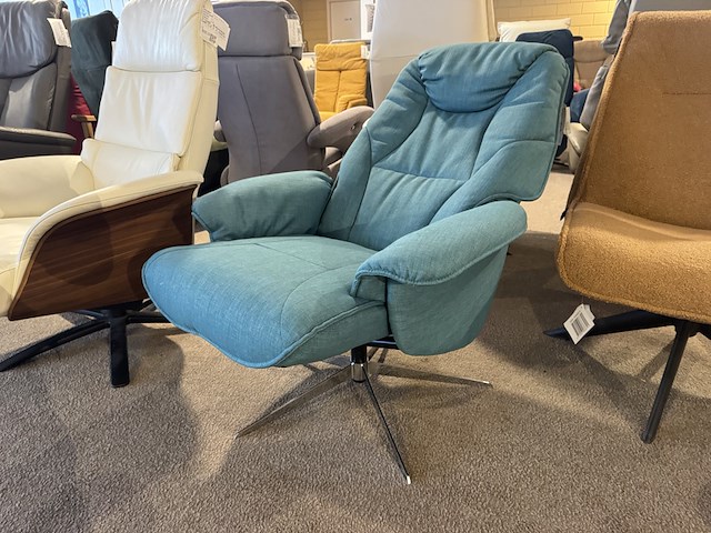 Relaxfauteuil, blauw - afbeelding 1 van  5