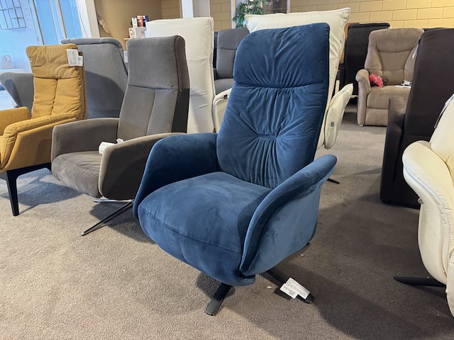 Relaxfauteuil, blauw - afbeelding 4 van  5