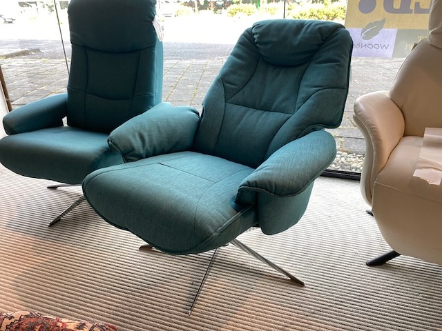 Relaxfauteuil, blauw - afbeelding 1 van  4