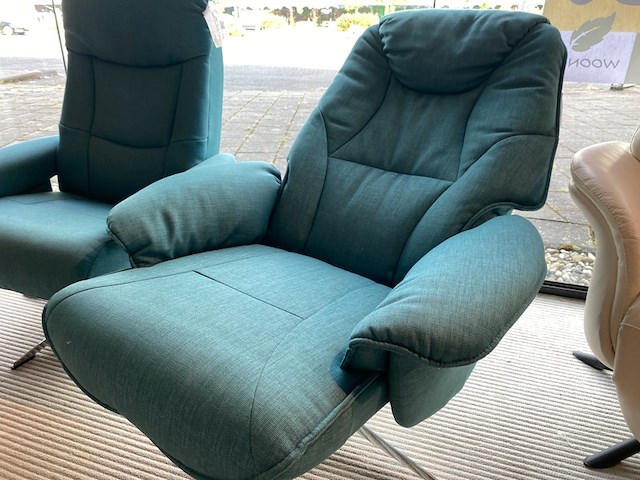 Relaxfauteuil, blauw - afbeelding 2 van  4