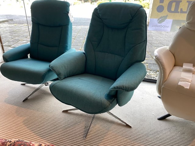 Relaxfauteuil, blauw - afbeelding 3 van  4