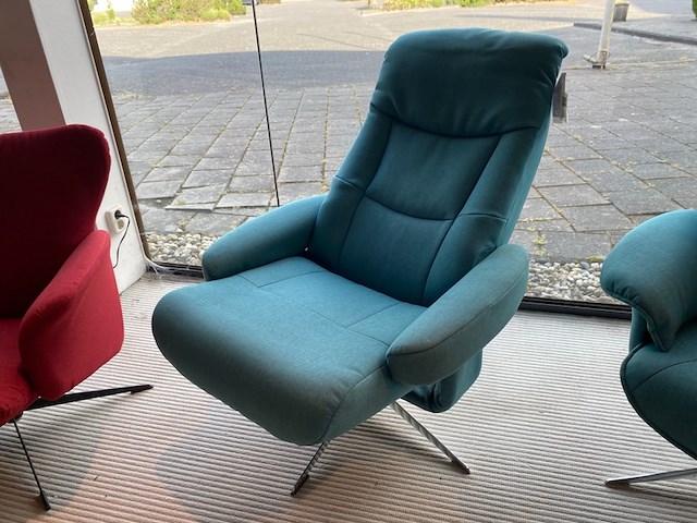 Relaxfauteuil, blauw - afbeelding 1 van  5