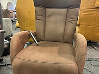 Relaxfauteuil cognac, geweven, cognac - afbeelding 1 van  6