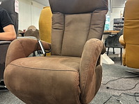 Relaxfauteuil cognac, geweven, cognac - afbeelding 2 van  6