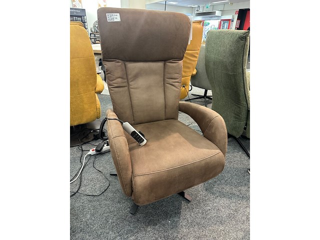 Relaxfauteuil cognac, geweven, cognac - afbeelding 3 van  6