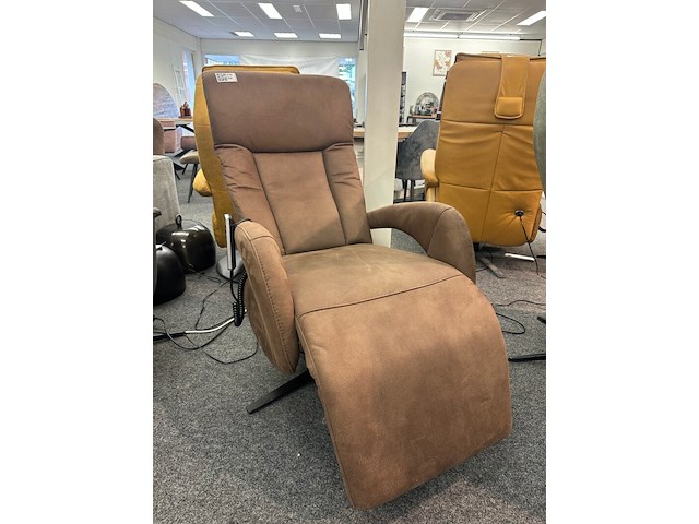 Relaxfauteuil cognac, geweven, cognac - afbeelding 4 van  6