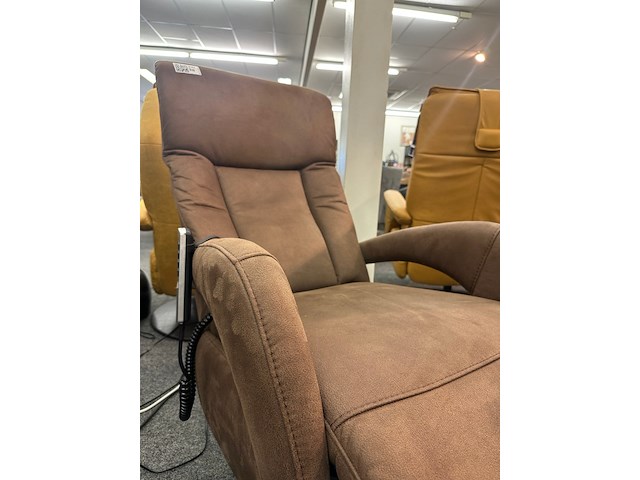 Relaxfauteuil cognac, geweven, cognac - afbeelding 5 van  6