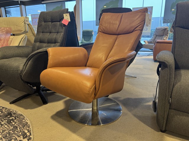 Relaxfauteuil, cognac - afbeelding 1 van  5