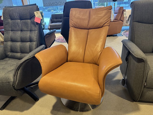 Relaxfauteuil, cognac - afbeelding 3 van  5